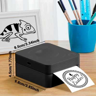 Nelko PM230 Mini Bluetooth Sticker Printer – Portable Thermal Printer with 3 Paper Rolls, Templates for Phone/Tablet – Easy Labeling Anywhere