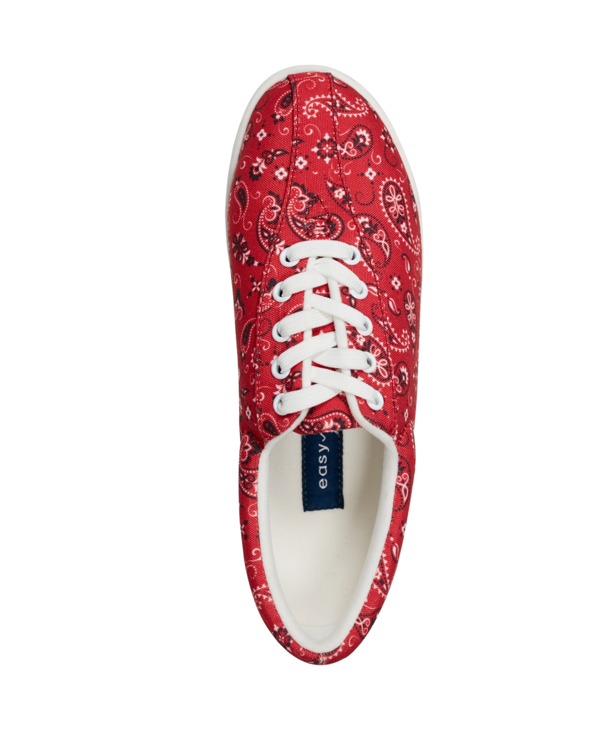 Shop Easy Spirit Women's Ap Lightweight Walking Sneakers In Red Bandana Print Multi