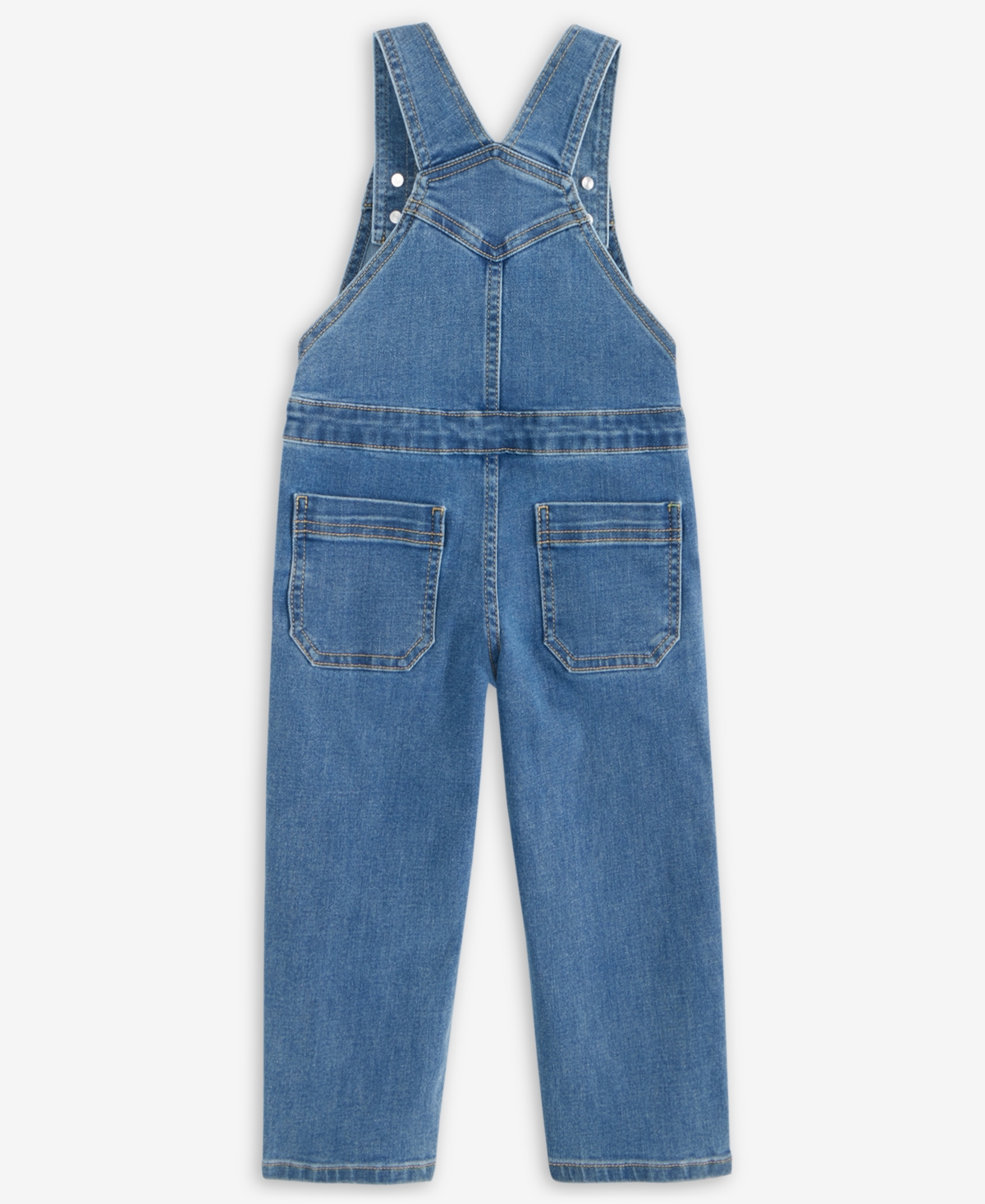 Epic Threads Toddler Girls Tally Denim Overalls, Exclusively At Macy's In Tally Wash