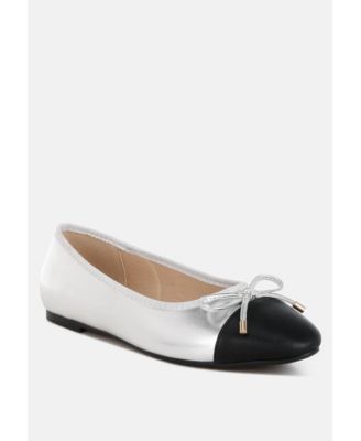 Womens Minato Two Tone Ballet Flats