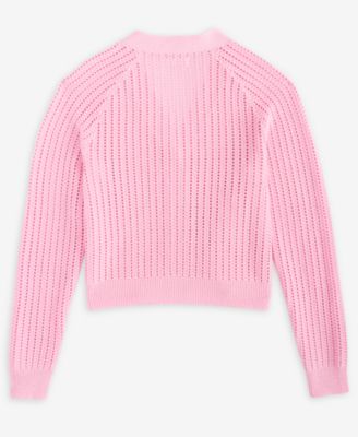 Little & Big Girls V-Neck Button Cardigan, Exclusively at Macy's