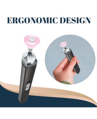 RECHARGEABLE SALON STYLE MANICURE SET WITH LED LIGHT