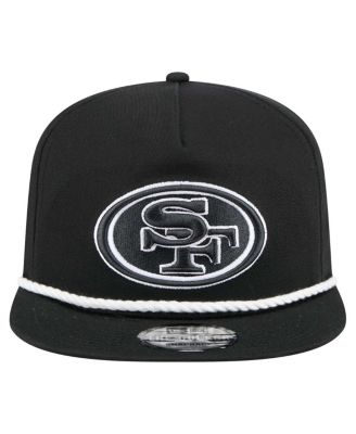 Men's Black San Francisco 49ers B-Dub Golfer Snapback Hat
