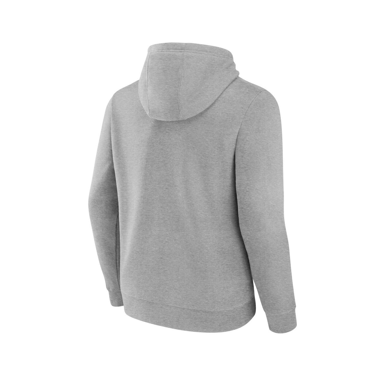 Men's Heather Gray Miami Dolphins Deliver Fleece Pullover Hoodie