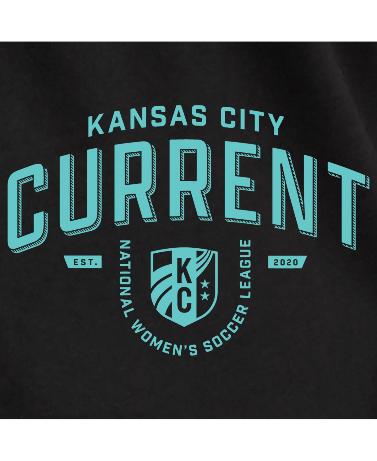 HYBRID APPAREL PLUS SIZE TRENDY KANSAS CITY CURRENT GRAPHIC CREW NECK T-SHIRT