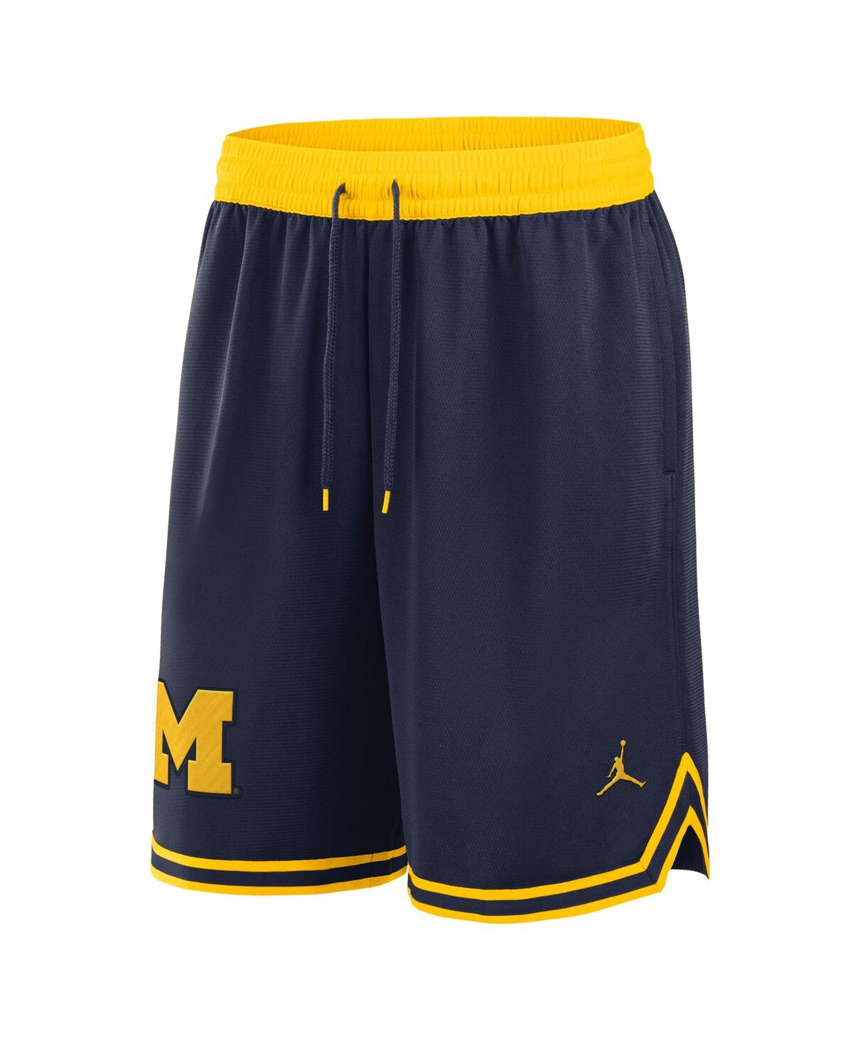 Nike Men's Navy Michigan Wolverines Performance Basketball Shorts In Navy
