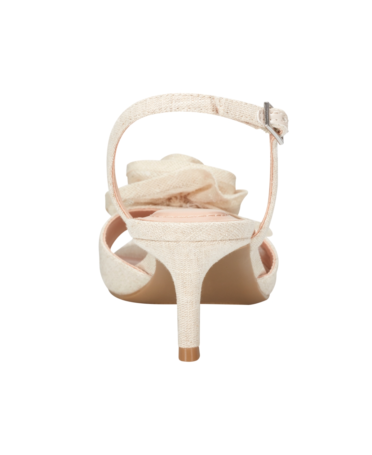 Shop Bandolino Women's Marette Rosette Halter Dress Sandals In Light Natural