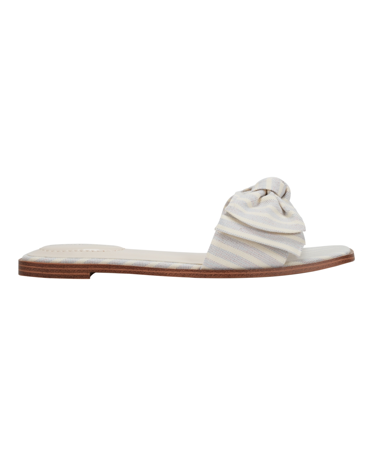 BANDOLINO WOMEN'S VIOLETA BOW FLAT SLIDE SANDALS 