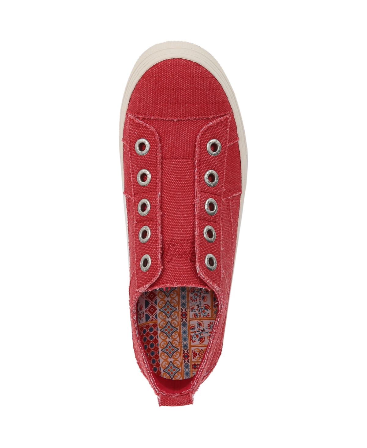 Blowfish Malibu Women's Super Play Slip On Platform Sneakers In Red Canvas
