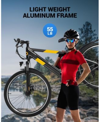 550W Electric Bike 26" Electric Mountain Bike for Adults, 48V Built-in Hidden Removable Battery, Up to 50 Miles with Shimano 21 Speed City Commuter Bike for Man Woman