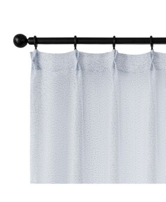 Madison Pinch Pleat Single Curtain Panel with Hooks and Rings, 38"X84"