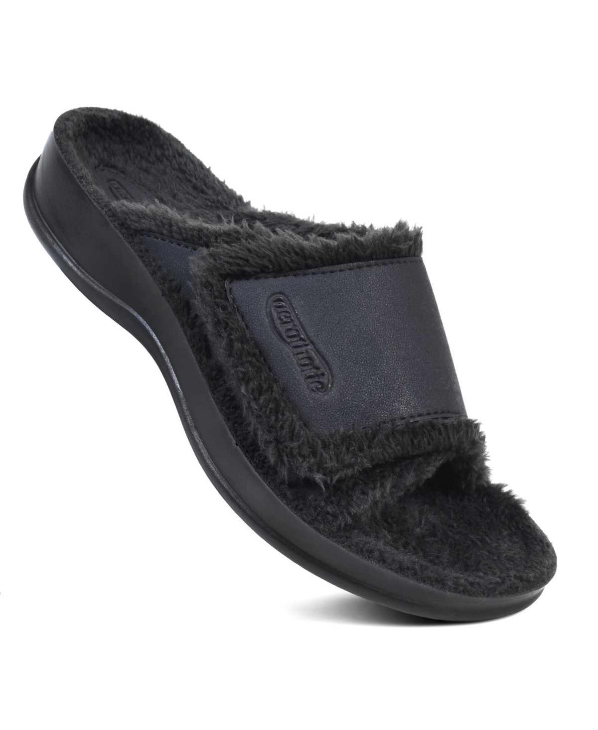 - Hadley Cozy Faux Fur Slipper - Grey