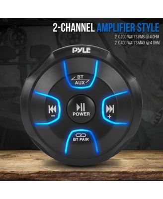 4   Waterproof Off-Road RGB Speakers with Amplified Bluetooth Receiver, 800W