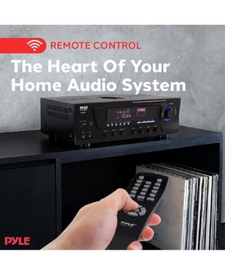 300W Stereo Receiver with Built-in iPod Docking Station - AM/FM Tuner, USB Flash & SD Card Readers, Subwoofer Control