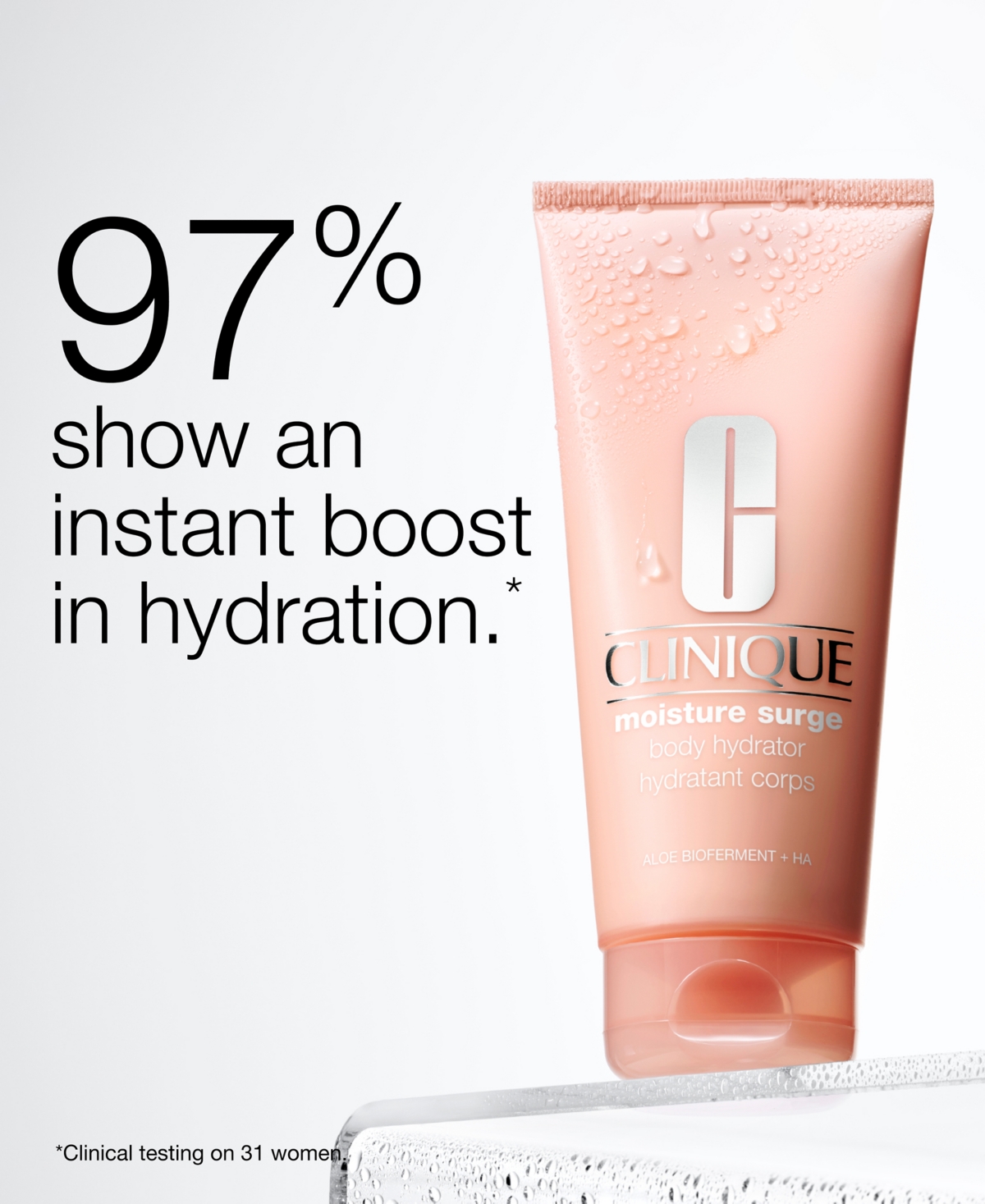 Clinique Moisture Surge Body Hydrator Lotion With Hyaluronic Acid, 200 ml In No Color