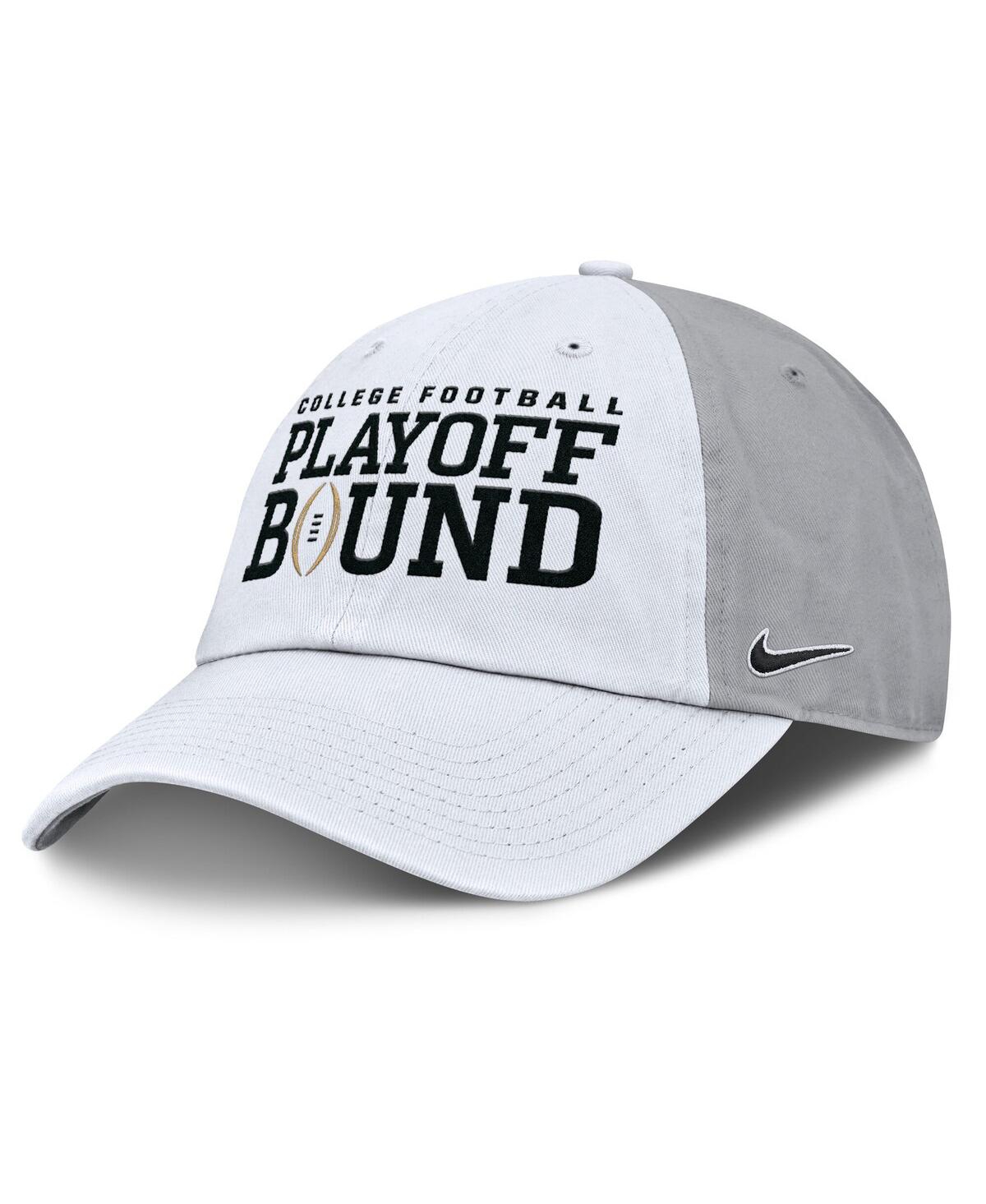 Nike Men's And Women's White/gray Clemson Tigers 2024 College Football Playoff Club Adjustable Hat In White,gray