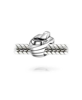 Блестящие ювелирные изделия Морская скоростная лодка Шарм из бисера Стерлингового Серебра Европейский Браслет