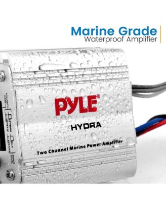 Double DIN Marine Bluetooth Stereo Receiver with DVD/CD/MP3/USB/AUX - Black