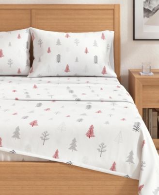 Ultra-Soft Turkish Cotton Flannel Winter Floral Print Sheet