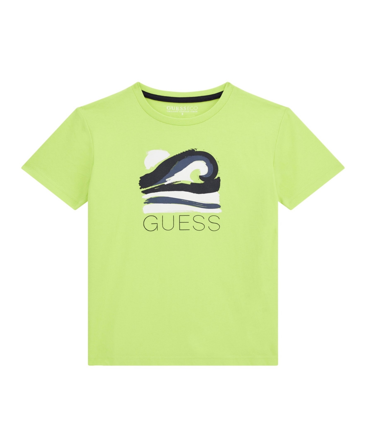 Guess Big Boy Printed Short Sleeve T-shirt In Green