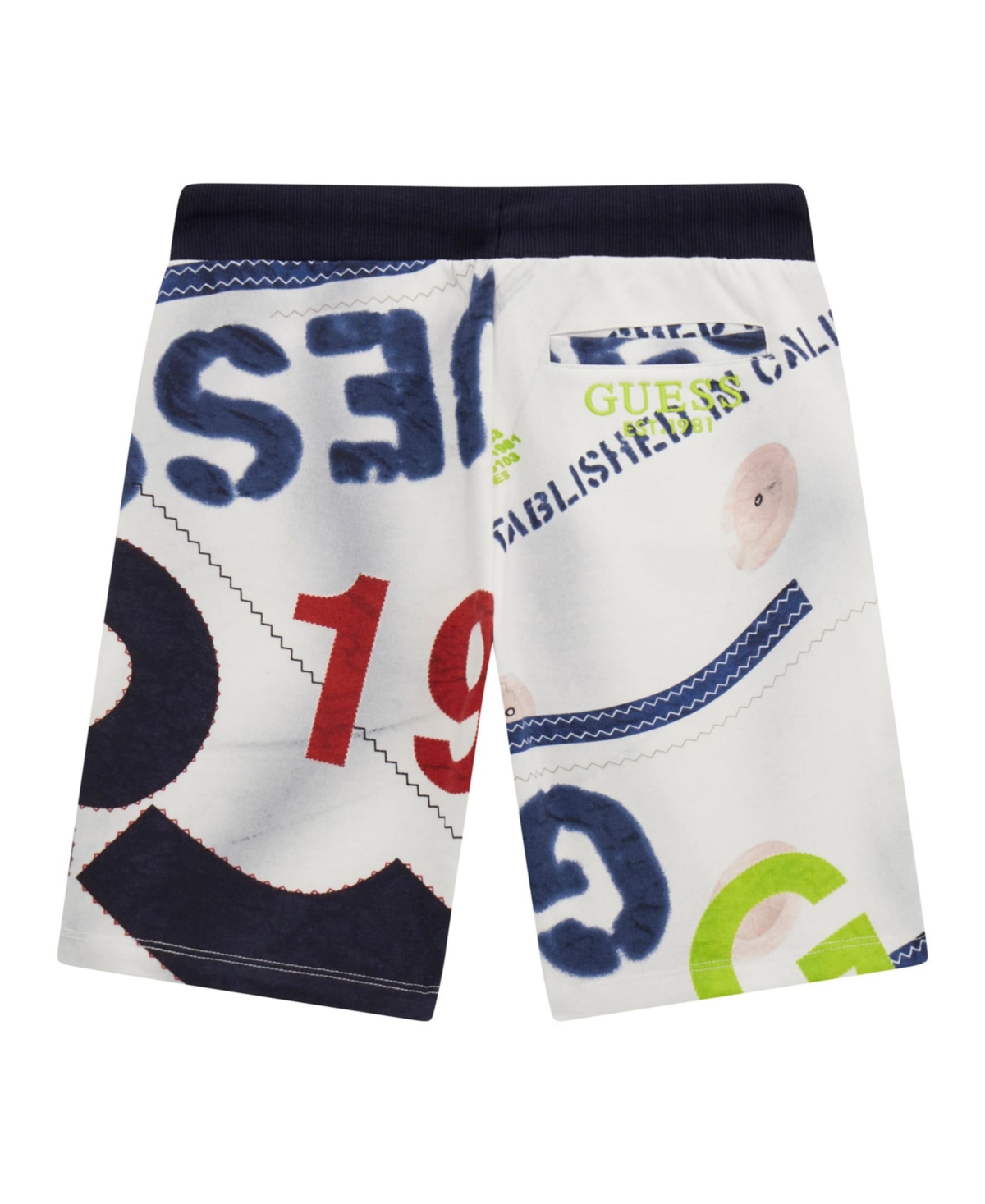 Guess Big Boy Printed Active Shorts In Multi