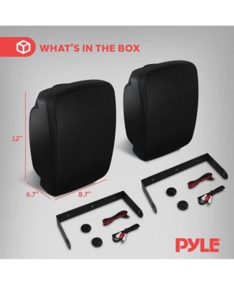 6.5” Bluetooth Wireless Waterproof Speakers - 800W Max Power, 2-Way Full Range Stereo Sound, Marine Grade, Indoor/Outdoor Use