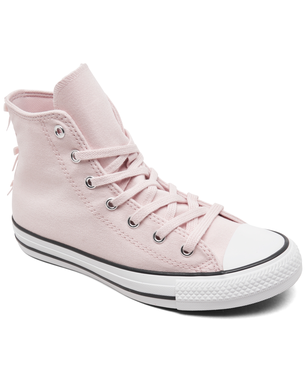 CONVERSE BIG GIRLS CHUCK TAYLOR ALL STAR RUFFLES AND BOWS CASUAL SNEAKERS FROM FINISH LINE 
