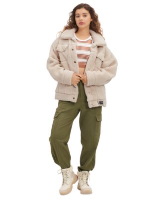 UGG Women's Frankie Sherpa Fleece Trucker Jacket