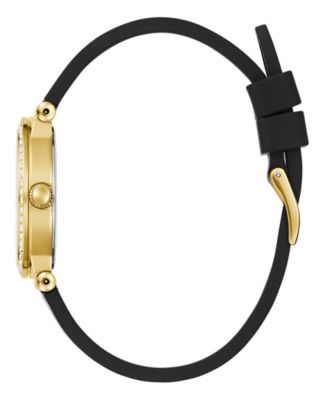 Women's Analog Black Silicone Watch, 32mm