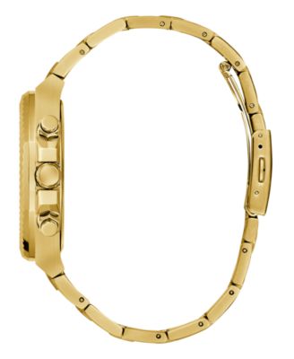 Men's Multi-Function Gold Tone Steel Watch, 44mm