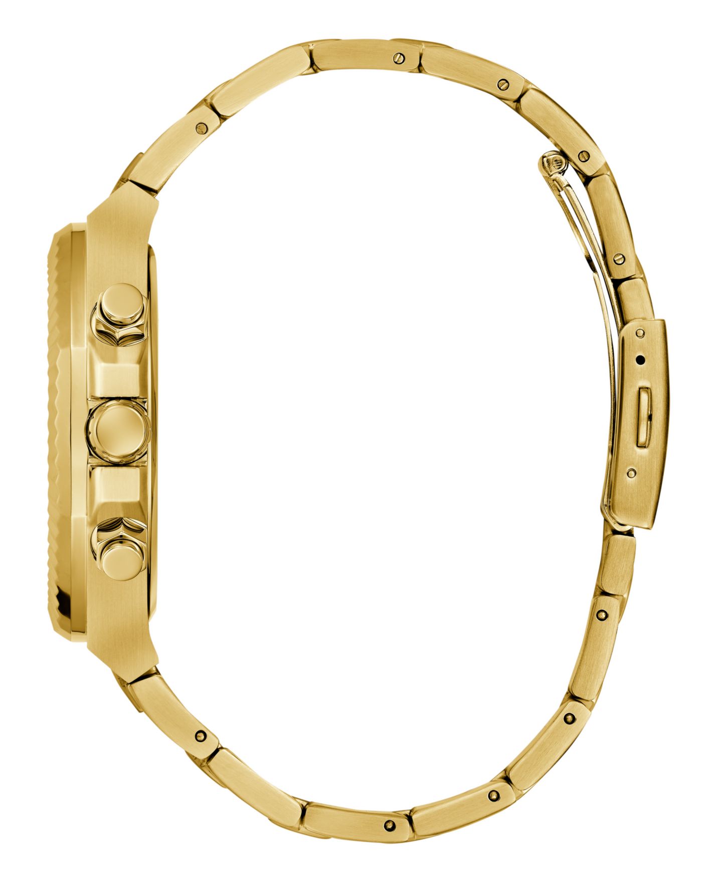 Мужские часы GUESS Multi-Function Gold Tone Steel Watch, 44mm — фото 2