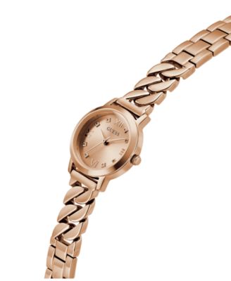Women's Analog Rose Gold Tone Steel Watch, 25mm