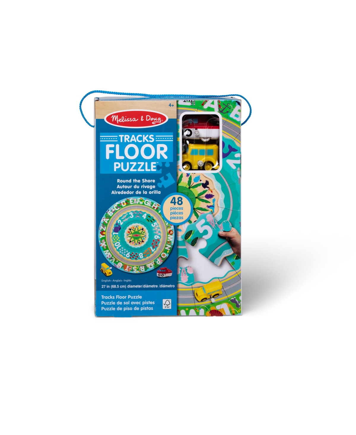 Melissa & Doug Round The Shore Floor Puzzle Play Set In Blue