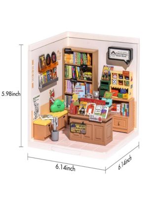 3D Puzzles Plastic House Building Set Toy DIY Miniature Dollhouse Playset Gifts for Teens Adults, Multicolor, 6.40"7.10"6.00"