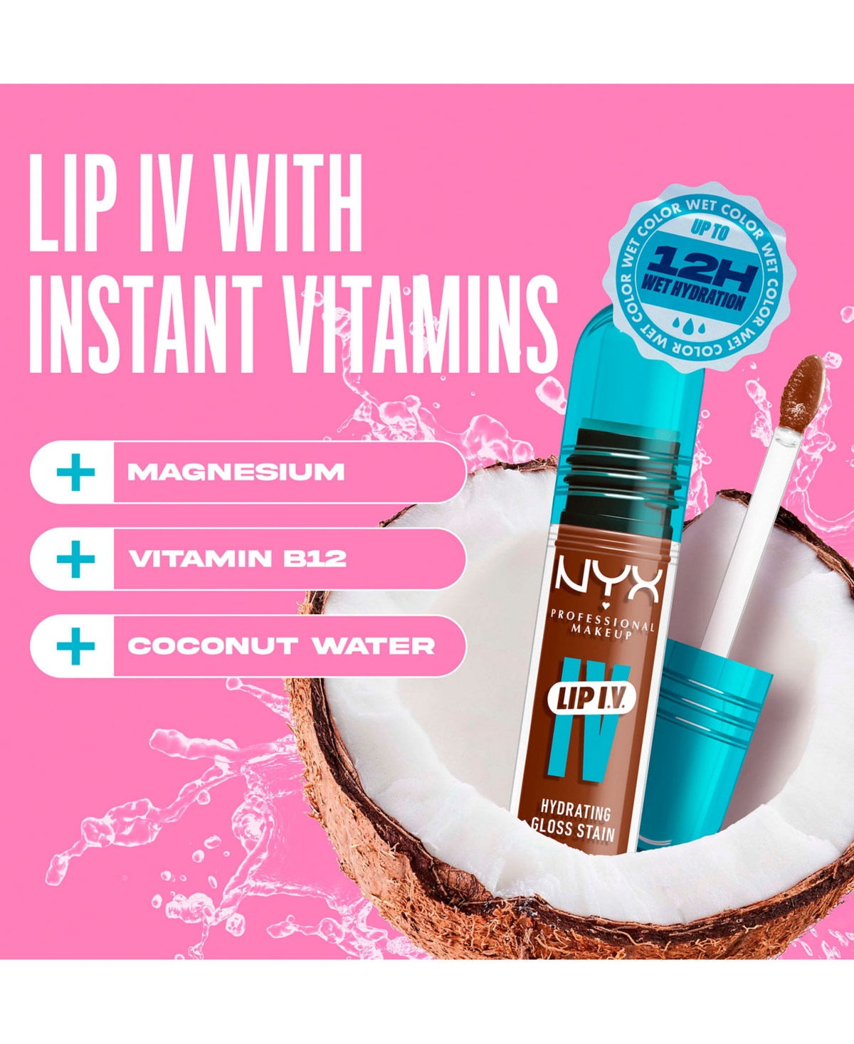 Nyx Professional Makeup Lip Iv Hydrating Gloss Stain In Splash N Spice