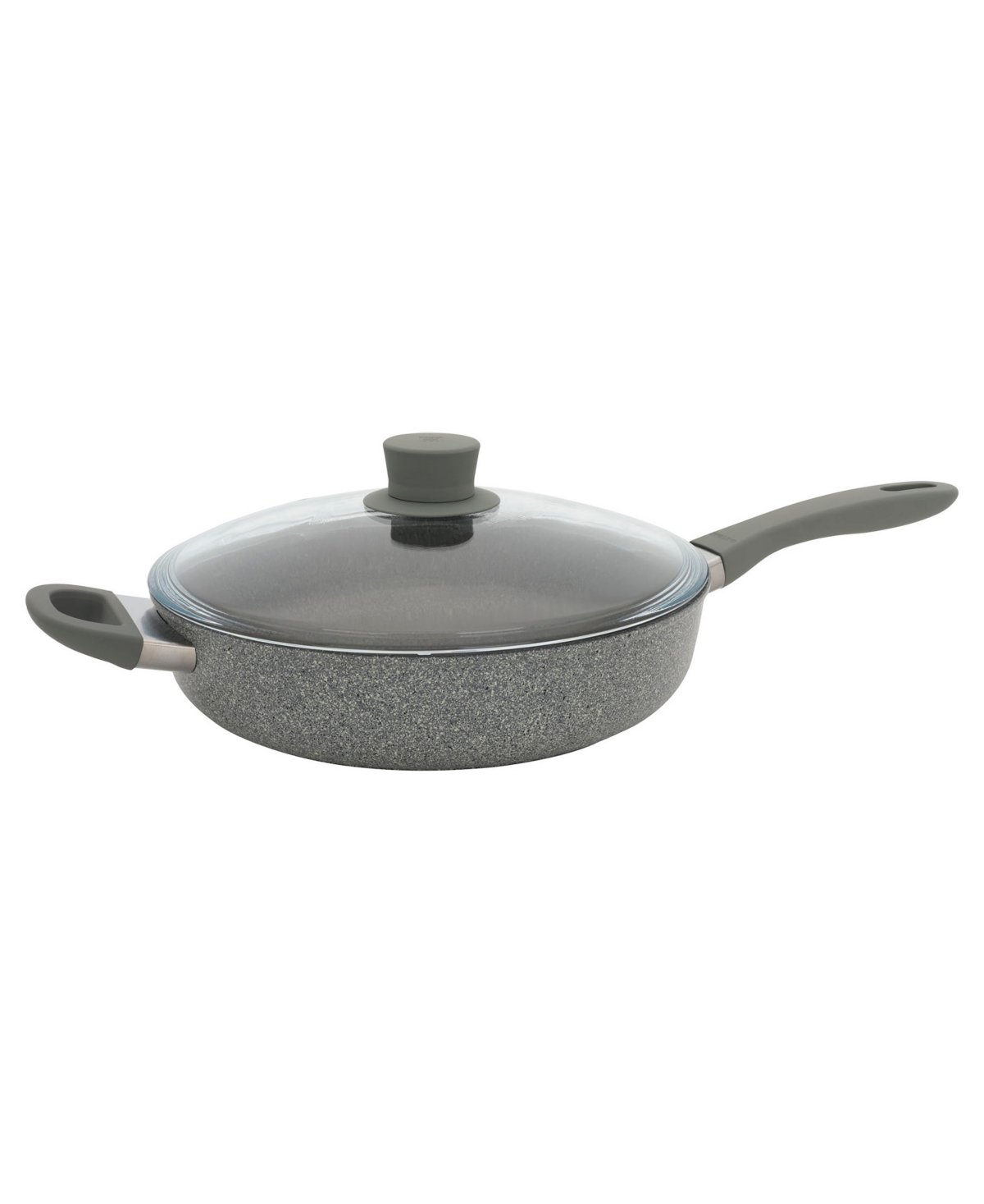 Zwilling Parma Plus Aluminum Nonstick 3.9 Qt Saute Pan With Helper Handle And Lid In Gray