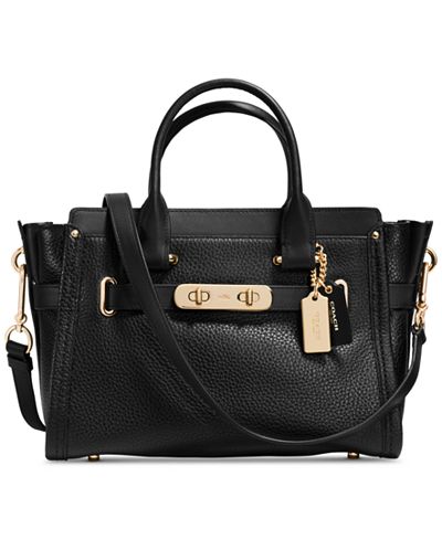 COACH Swagger 27 in Pebble Leather - Handbags & Accessories - Macy's