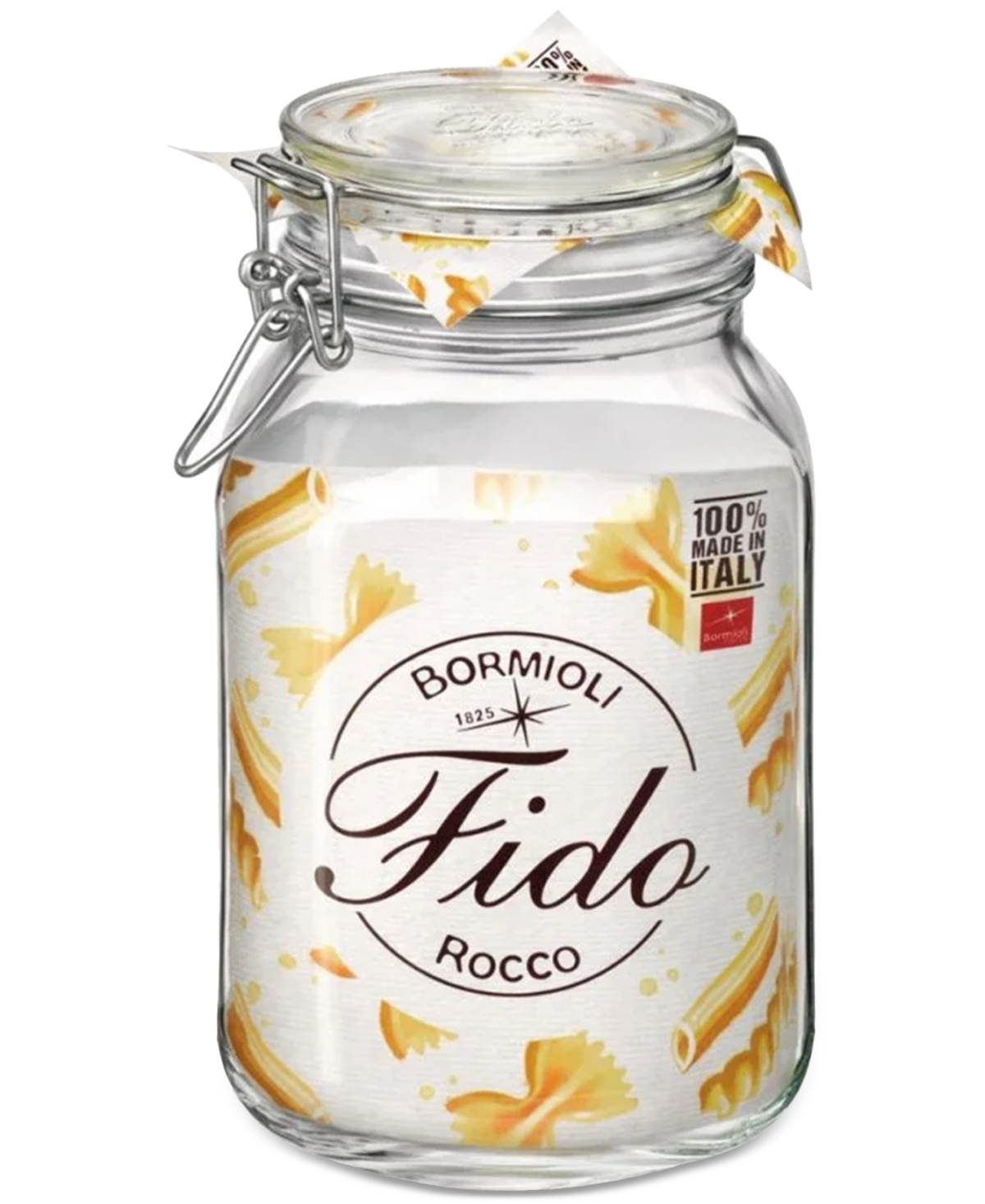 Bormioli Rocco Glass 67.75-oz. Fido Jars, Set Of 6 In Clear