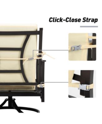 Outdoor Chair Cushion 20.5x20.5x4.33 inches Patio Furniture Seat Cushion - Set of 4