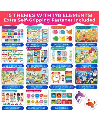 Montessori Busy Book for Toddlers 3-5 Years with Interactive Pages