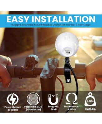 2.25   Waterproof Motorcycle Box Speakers, Compact Off-Road System