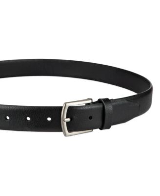 Men's Pebble Grain Feather Edge Dress Belt