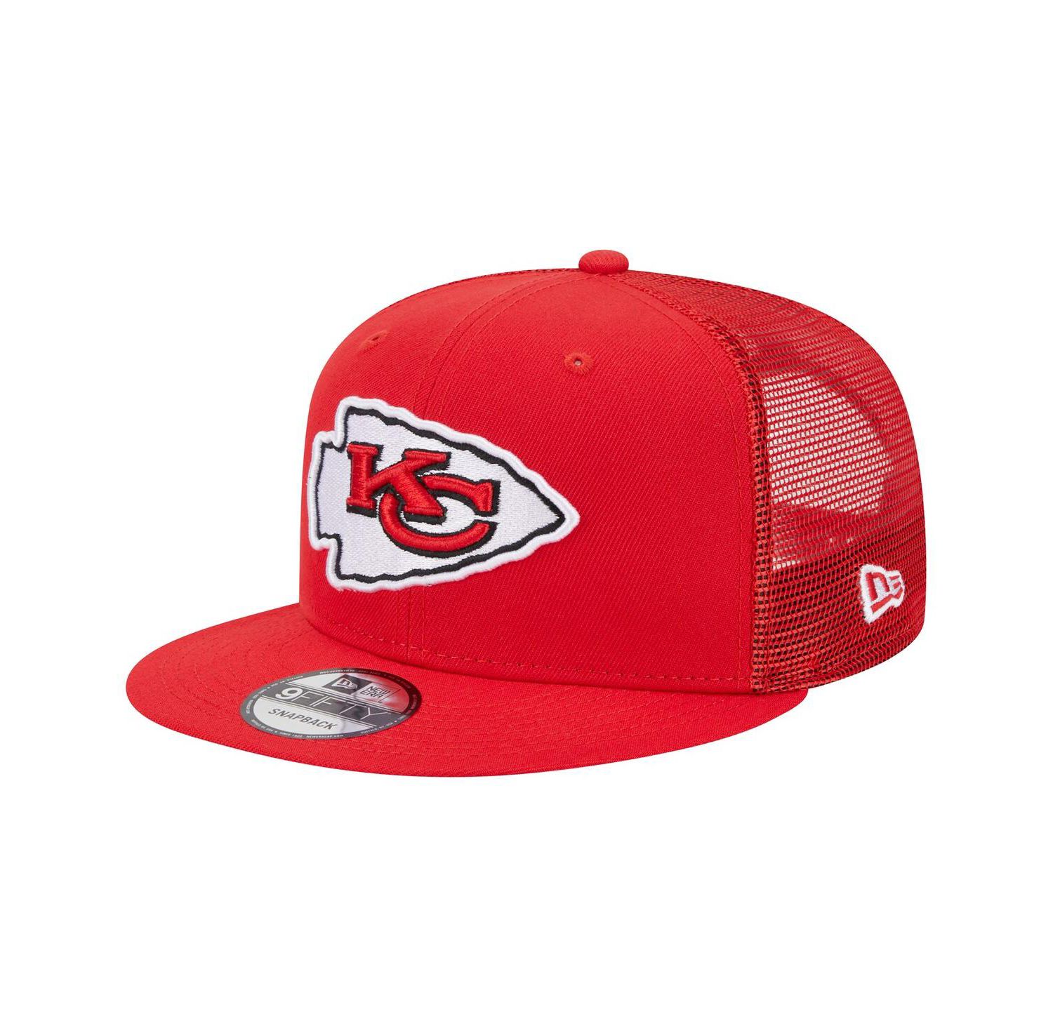 Men's Red Kansas City Chiefs Main Trucker 9FIFTY Snapback Hat