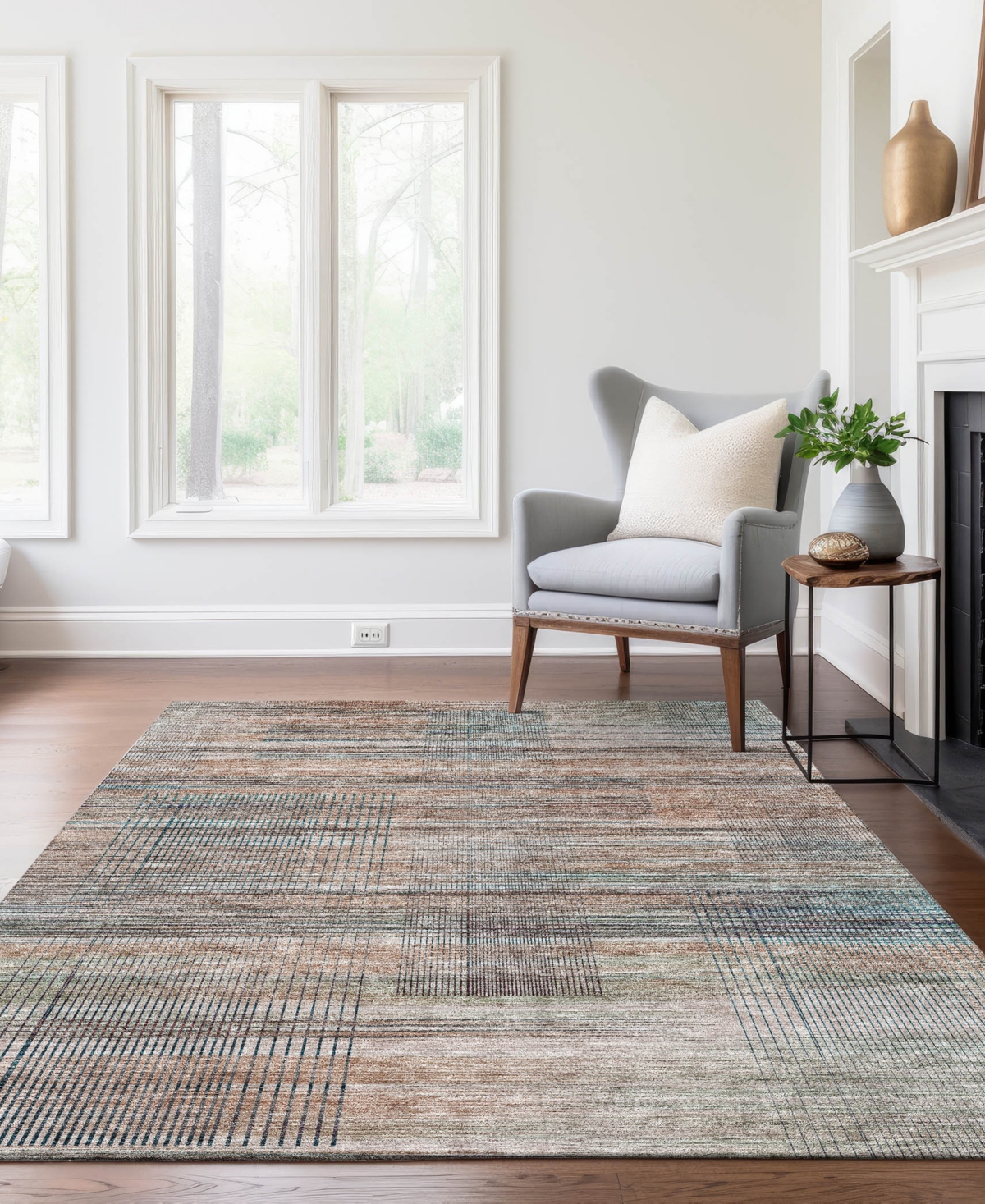 Addison Chantille Acn819 5'x7'6" Area Rug In Copper