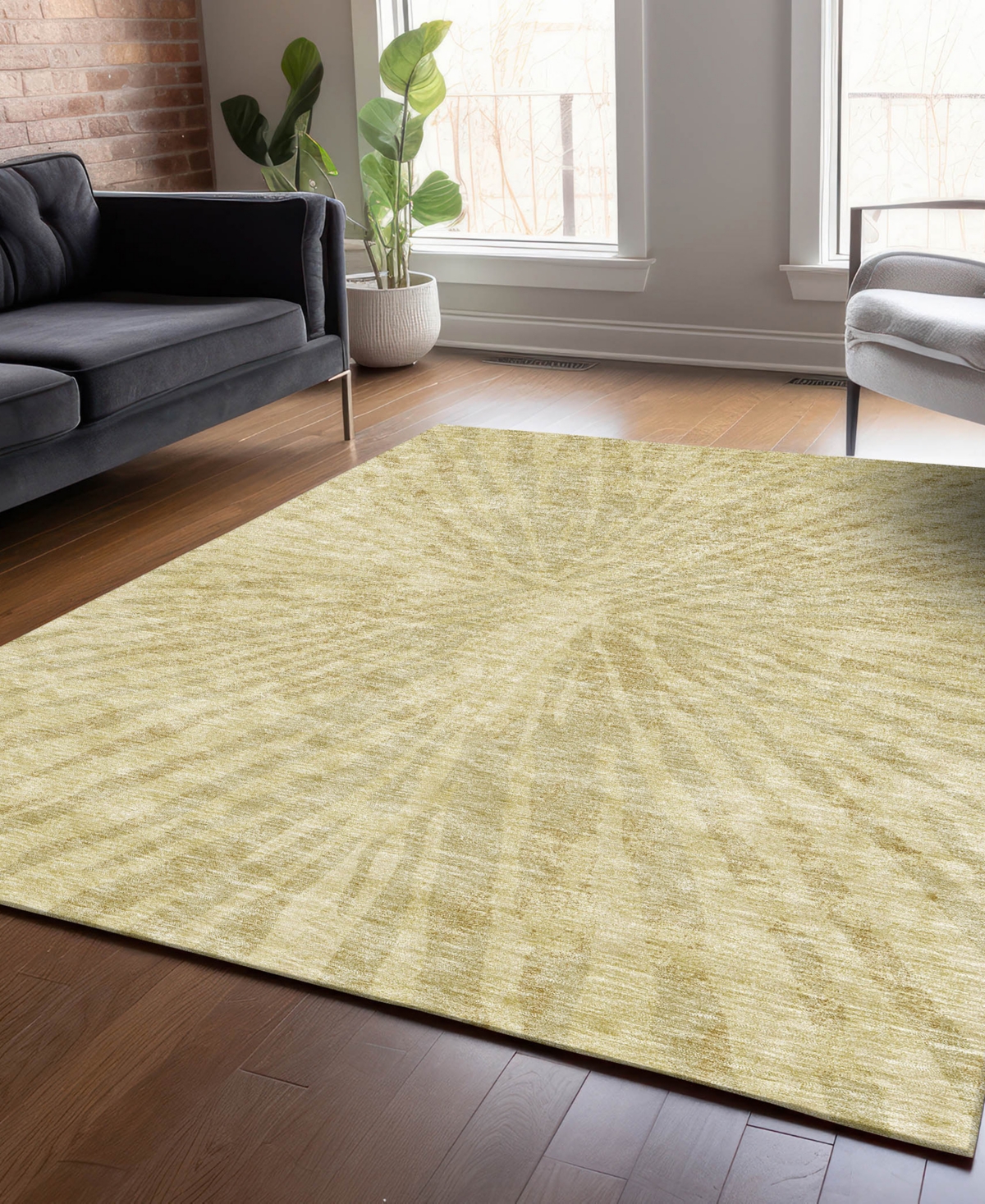 Addison Chantille Acn818 8'x10' Area Rug In Wheat