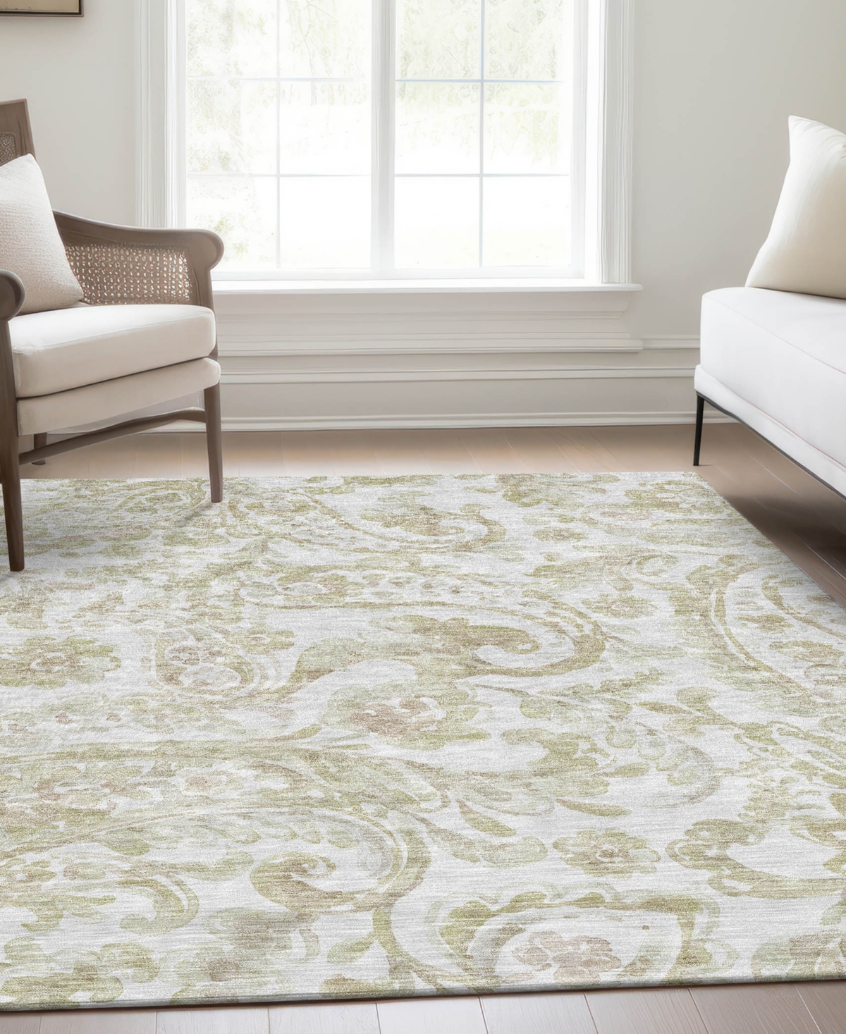Addison Chantille Acn835 9'x12' Area Rug In Beige