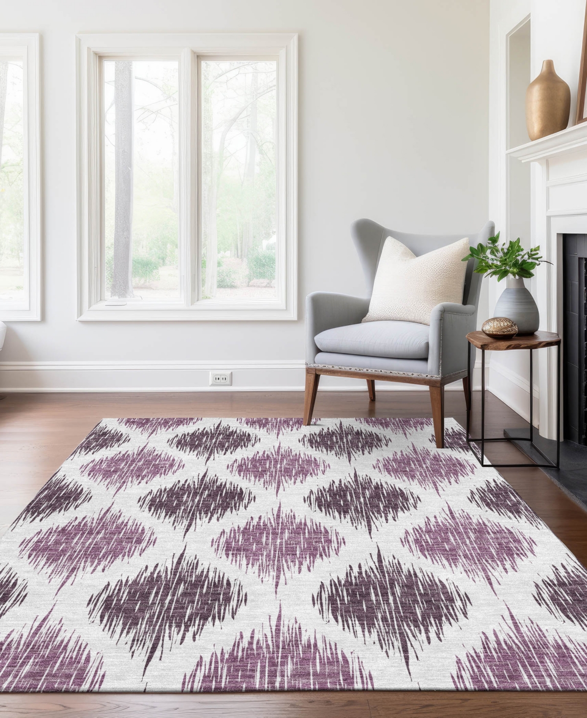 Addison Chantille Acn848 9'x12' Area Rug In Purple