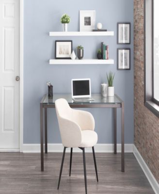 33" Metal Boyne Contemporary Accent Chair, Set of 2