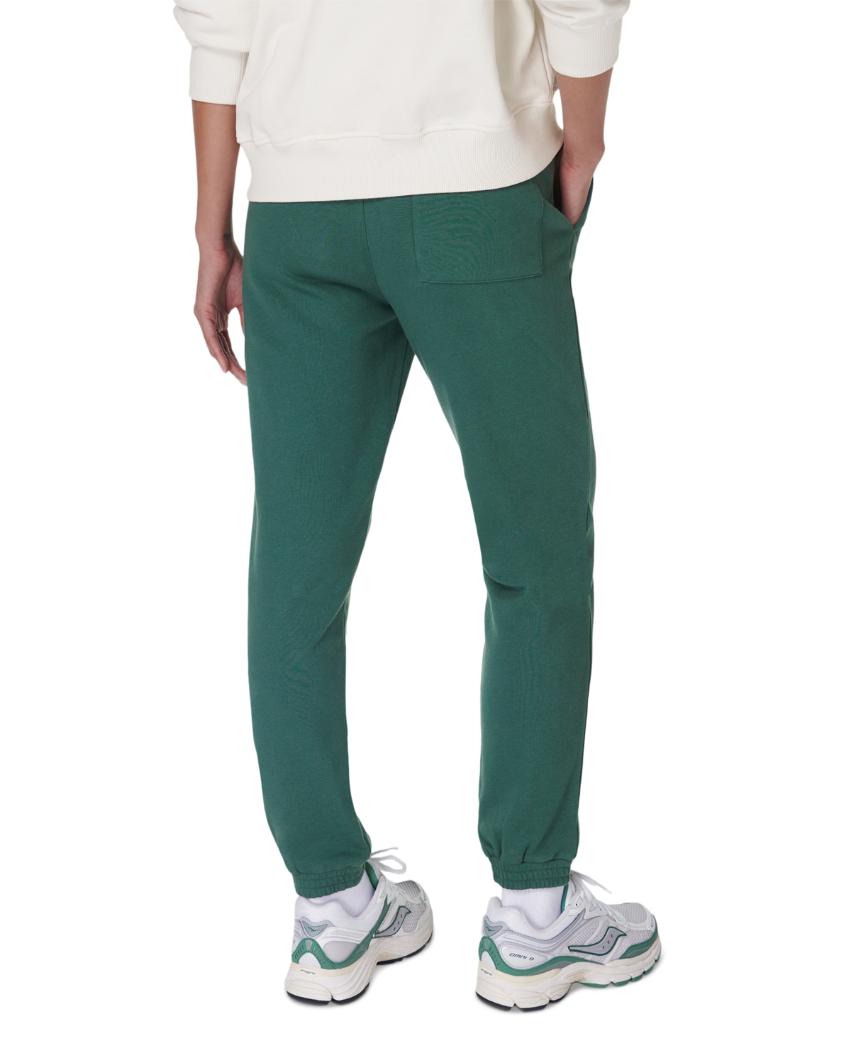 Sweaty Betty Womens Glade Green Revive Relaxed-fit Cotton-jersey Jogging Bottoms In Glade Green