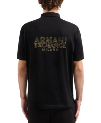Мужская рубашка поло AX Armani Exchange с логотипом Armani Exchange на шпильке 18090₽